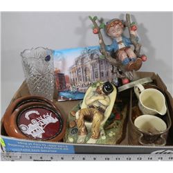 FLAT WITH COUNTRY GARLAND CREAM & SUGAR , "SIESTA"