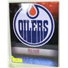 Image 1 : METAL OILERS SIGN 11"X14"