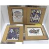 Image 1 : SET OF 4 OILER THEMED FRAMED PICTURES