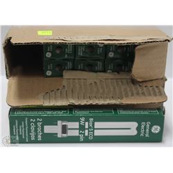 CASE OF 19 GENERAL ELECTRIC 2 BROCHES 9W 2 PIN