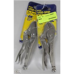 LOT OF 2 PAIRS OF 7" IRWIN VISE GRIPS