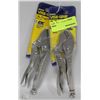 Image 1 : LOT OF 2 PAIRS OF 7" IRWIN VISE GRIPS