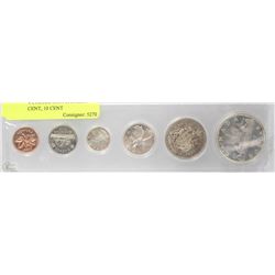 1962 COIN COLLECTION CANADA  1CENT,5 CENT, 10 CENT