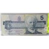 Image 1 : 1986 CANADIAN $5.00 BILL