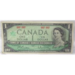 1967 CANADIAN ONE DOLLAR BILL