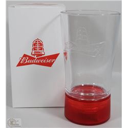 BUDWEISER RED LIGHT BEER GLASS - PROGRAMMABLE