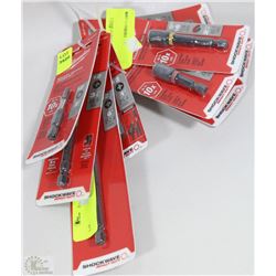 LOT OF 9 ASSORTED MILWAUKEE BITS