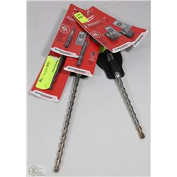 LOT OF 7 ASSORTED MILWAUKEE BITS