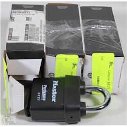 LOT OF 3 MASTERLOCK PRO SERIES PAD LOCKS