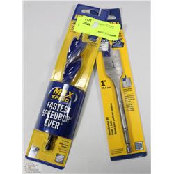 LOT OF 2 IRWIN DRILL BITS