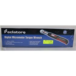 NEW ECLATROQ 3/8" DIGITAL MICROMETER TORQUE WRENCH