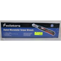 NEW ECLATROQ 3/8" DIGITAL MICROMETER TORQUE WRENCH