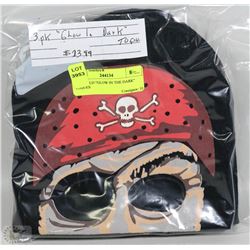 3PK GLOW IN THE DARK KIDS TOQUES