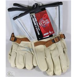 2 PAIRS OF WELDING GLOVES UNKNOWN SIZE