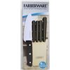 Image 1 : NEW FARBERWARE 6PC KNIFE & BLOCK SET
