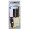 Image 1 : NEW FARBERWARE 6PC KNIFE & BLOCK SET