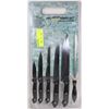Image 1 : NEW 7PC GERMAN STYLE KNIFE SET WITH CUTTING BOARD