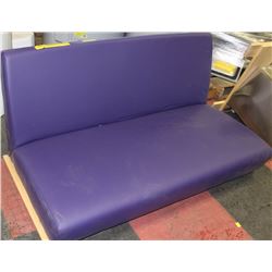 PURPLE BENCH SEAT NO LEGS