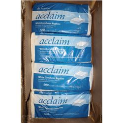 ACCLAIM 1 PLY WHITE LUNCHEON NAPKINS