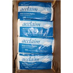 ACCLAIM 1 PLY WHITE LUNCHEON NAPKINS