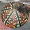 Image 1 : STAIN GLASS HANGING LIGHT