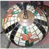Image 1 : STAIN GLASS HANGING LIGHT