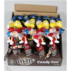 12PK M&M'S CANDY FANS