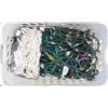 Image 1 : BASKET WITH ASSORTED CHRISTMAS LIGHTS