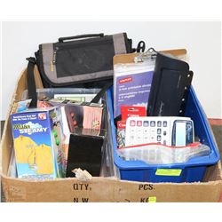 ASSORTED OFFICE ACCESSORIES AND HOUSEHOLD INCL