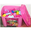Image 1 : DISNEY PRINCESS 150PCS MEGA BLOCKS WITH TUB