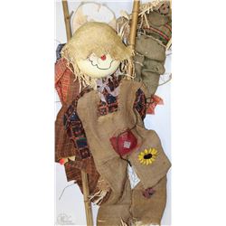 3 DECORATIVE YARD SCARECROWS