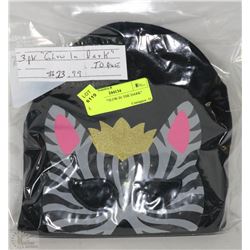 3PK GLOW IN THE DARK KIDS TOQUES