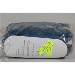 BUNDLE OF 12 PAIRS NITRILE 100% COTTON WORK GLOVES