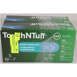 2 BOXES OF SMALL TOUCH N TUFF DISPOSABLE GLOVES