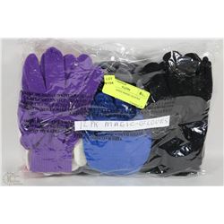 12PK LADIES MAGIC GLOVES - UNKNOWN SIZE