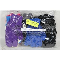 12PK LADIES MAGIC GLOVES - UNKNOWN SIZE