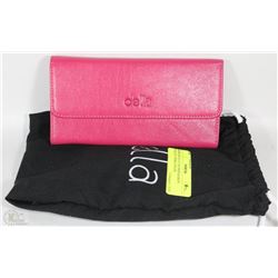 NEW DELLA LEATHER KAREN WALLET PINK COLOR