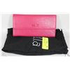 Image 1 : NEW DELLA LEATHER KAREN WALLET PINK COLOR