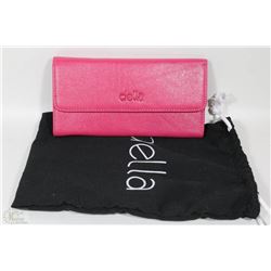 NEW DELLA LEATHER KAREN WALLET PINK COLOR