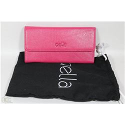 NEW DELLA LEATHER KAREN WALLET PINK COLOR
