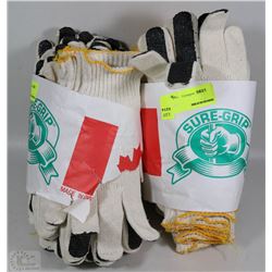 2 BUNDLES OF WORK GLOVES