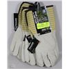 Image 1 : BUNDLE OF 3 BOB DALE LEATHER WORK GLOVES WITH