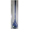 Image 1 : LARGE 1950'S COBALT BLUE LONG-NECK BOTTLE VASE 38"