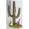 Image 1 : BRASS CACTUS WITH BIRD ORNAMENT