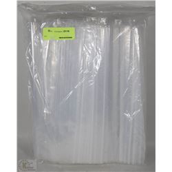 BAG OF 100 12X15 2MIL ZIP UP POLY BAGS