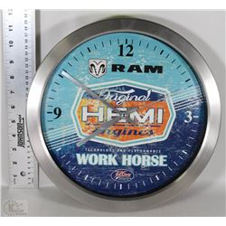 1988 DODGE RAM HEMI WORK HORSE WALL CLOCK (12")