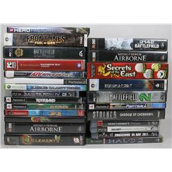 BOX OF VIDEO GAMES INCL PLAYSTATION & XBOX INCL.