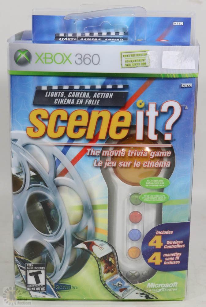 NEW XBOX 360 SCENE IT? MOVIE TRIVIA GAME BUNDLE