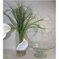 2 GLASS DECOR INC LARGE CALA LILY ARRANGEMENT