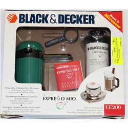 NEW IN BOX - BLACK & DECKER MIO EXPRESSO MAKER
